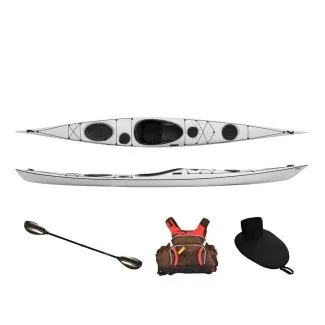 Seekajak Splint Sea Play 510 Elite weiß aus Glasfaser/Carbon, inkl. Zubehör