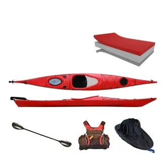 Seekajak Spirit 460 PE, rot, inkl. Zubehör