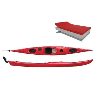Seekajak Spirit 500 PE, rot, inkl. Zubehör