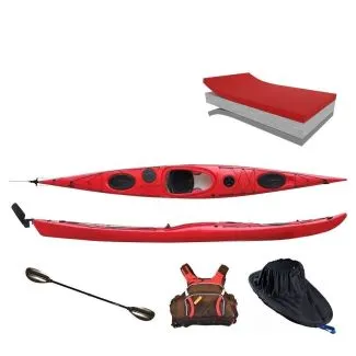 Seekajak Spirit 500 PE, rot, inkl. Zubehör