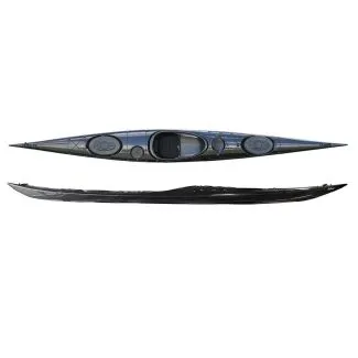 Seekajak Splint greenland Elite schwarz aus Glasfaser/Carbon