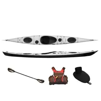 Seekajak Splint Sea Play 535 Full Carbon, inkl. Zubehör