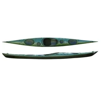 Seekajak Splint Sea Play 535 Elite grün/schwarz aus Glasfaser/Carbon